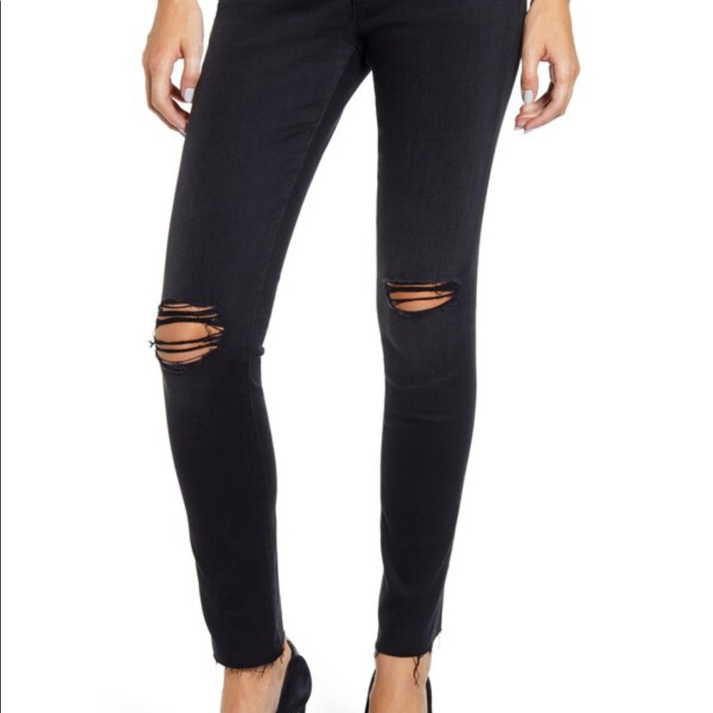 Gently worn AG ripped jeans